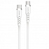 Powerton ENERGY WHITE EDITION USB-C Cable, 60W, 1m, silicone, white