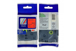 Brother HGe-451, 24mm x 8m, black text / red tape, high-speed compatible tape