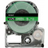 Epson LK-3GWV, SD9GW, 9mm x 9m, white text / green tape, compatible tape
