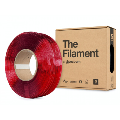 "The Filament" by Spectrum TF-24069, ReFill PETG, 1,75mm, 1000g, Transparent red