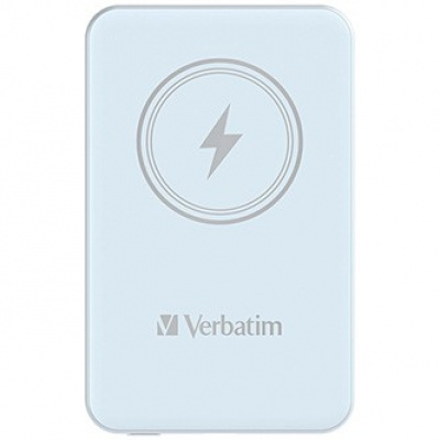 Verbatim 32242 power bank with wireless charging, 5V, 5 000mAh, blue