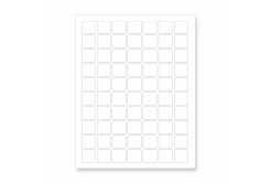 Self-adhesive labels 25 x 25 mm, 70 labels, A4, 100 sheets