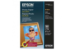 Epson Glossy Photo Paper C13S042545, 200 g/m2, 13x18cm, 50pcs, glossy, inkjet, white, photo paper