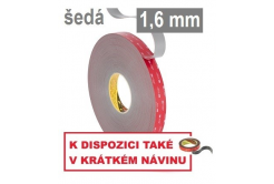 3M VHB™ GPH-160GF Oboustranně silně lepicí páska, tl. 1,6 mm 15 mm x 33 m