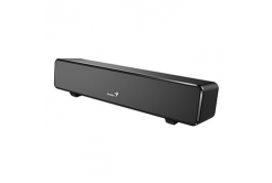 Genius SoundBar 100, 2.0, 6W, black, volume control, desktop, 3.5 mm jack (USB), 110Hz-20kHz