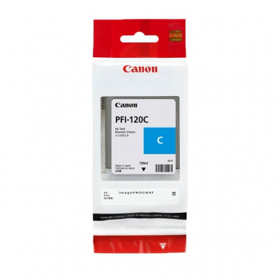 Canon original ink cartridge PFI120C, cyan, 130ml, 2886C001, Canon TM-200, 205, 300, 305