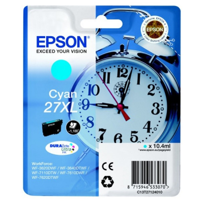 Epson T27124012, 27XL cyan original ink cartridge