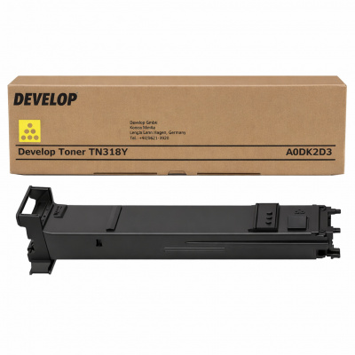 Develop TN-318Y A0DK2D3 yellow original toner