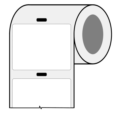 Brady BPT-642-461-AW / 217095, thermo paper labels, 57.15 mm x 19.05 mm