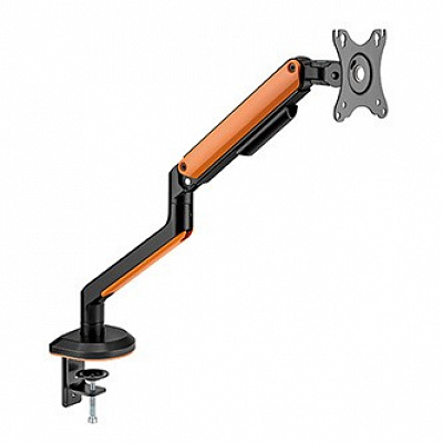 Powerton ERGO VISTA Adjustable monitor mount, black, 2-9KG, clamp, 17"- 32", 75x75/100x100