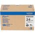 Brother HGe-251, 24mm x 8m, 5pcs, black text / white tape, original tape