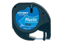 Dymo LetraTag 59426, S0721600, 12mm x 4m, black text/modý podklad, original tape