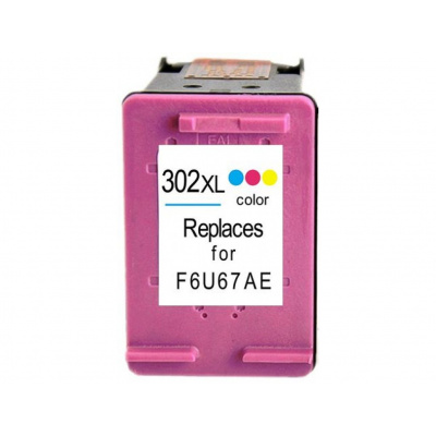 Compatible cartridge with HP 302XL F6U67AE color 