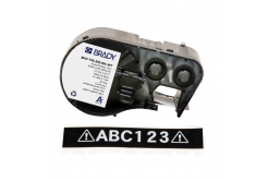 Brady M4C-750-595-BK-WT / 170823, 19.05 mm x 7.62 m, Vinyl, white text / black tape