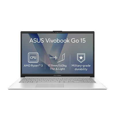 ASUS Vivobook Go 15/E1504FA-BQ5409W/R3-30/15.6"/FHD/8GB/256GB/AMD int/W11H/Silver/2R