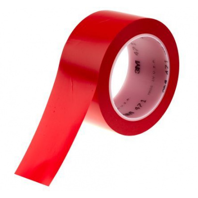 3M 471 PVC adhesive tape, 50 mm x 33 m, red