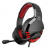 Marvo HG9022, headphones with microphone, volume control, black-red, 7.1 (virtual), LED, backlit, USB type