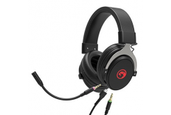 Marvo HG9052, headset with microphone, volume control, black, 7.1 (virtual), red backlit, 7.1 (virtual) USB type