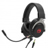 Marvo HG9052, headset with microphone, volume control, black, 7.1 (virtual), red backlit, 7.1 (virtual) USB type