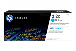 HP original toner W2121X, cyan, 10000 pages, HP 212X, HP Color LaserJet Enterprise M555dn, M555x, M554dn, O