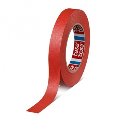 Tesa 4328, red crepe masking tape, 19 mm x 50 m
