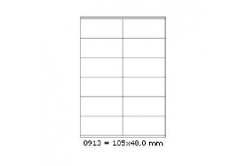 Self-adhesive labels 105 x 48 mm, 12 labels, A4, 100 sheets