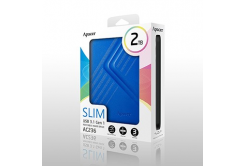 Apacer external hard disk, AC236, 2.5", USB 3.0 (3.2 Gen 1), 2TB, AP2TBAC236U-1, blue