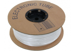 PVC round marking tube BA-20, 2 mm, 200 m, white