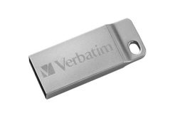 Verbatim 98748 Store N Go Metal Executive, USB flash drive, USB A 2.0, 16GB, with strap, silver