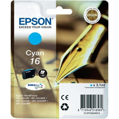 Epson T16224022, T162240 cyan original ink cartridge