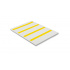 Partex PWL2517068D4SM wrap-around labels 25,4x68 mm, yellow A4, 10x28pcs
