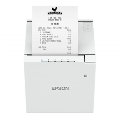 Epson TM-m30III C31CK50111 POS printer, USB, USB-C, Ethernet, 8 dots/mm (203 dpi), cutter, white