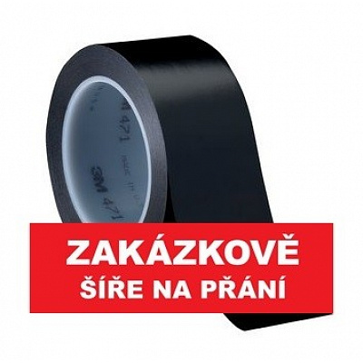 3M 471 Marking PVC adhesive tape, abrasion-resistant, black 100 mm x 33 m