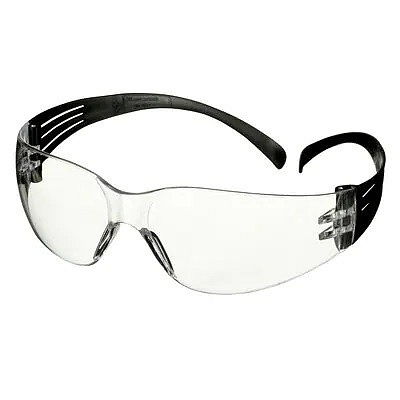 3M SecureFit 100 Safety Glasses, black frame, AS, clear lens, (SF101AS-BLK-EU)