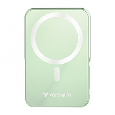 Verbatim 32259 power bank with wireless charging, 5V, 10 000mAh, green