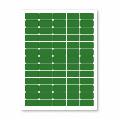 Self-adhesive labels 38 x 21,2 mm, 65 labels, A4, 20 sheets, green
