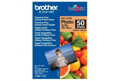 Brother Premium Glossy Photo Paper, foto papír, lesklý, bílý, 10x15cm, 4x6", 260 g/m2, 50
