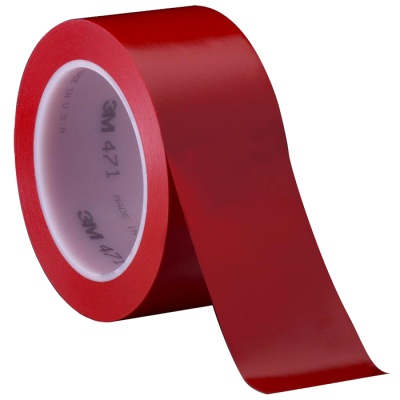 3M 471 PVC adhesive tape, 100 mm x 33 m, red