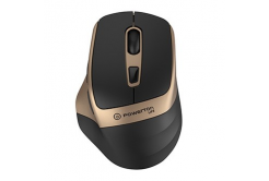 Powerton LIFE FLIXO Wireless Mouse, Black-Gold, 1600 DPI