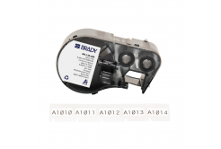 Brady M4-130-499 / 170802, 20.96 mm, Nylon, black text / white tape