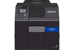 Epson ColorWorks C6000 Series colour label printer, 112 mm media, 85 mm/s, cutter, Ethernet, USB, black