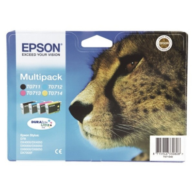 Epson T0715 cyan/magenta/yellow/black (cyan/magenta/yellow/black) original ink cartridge
