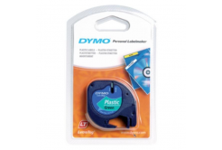 Dymo LetraTag 91204, S0721640, 12mm x 4 m, black text/green tape, original tape