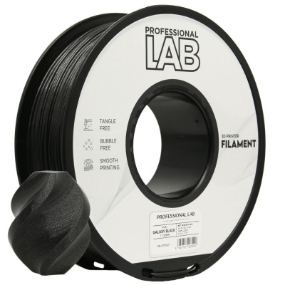 Professional Lab FG-P175-E1, 3D filament, PLA, 1.75mm, 1000g, Black (Galaxy black)