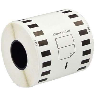 Brother DK-22212, 62mm x 15,24m, plastic, white, compatible tapes