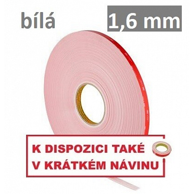 3M VHB™ LSE-160WF Double-Sided High-Bond Tape for LSE Plastics, thickness 1.6 mm 12 mm x 3 m