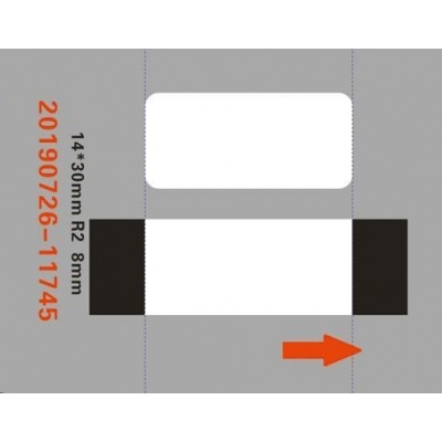Niimbot A2G88588201, 14x30mm, 210pcs, transparent self-adhesive labels