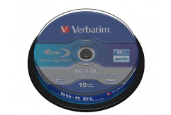 VERBATIM BD-R(10-pack)/DualLayer/spindle/6X/50GB