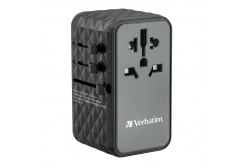 VERBATIM Universal Travel Adapter Charger UTA-06 GaN III, 100W