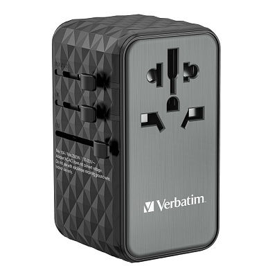 VERBATIM Universal Travel Adapter Charger UTA-06 GaN III, 100W